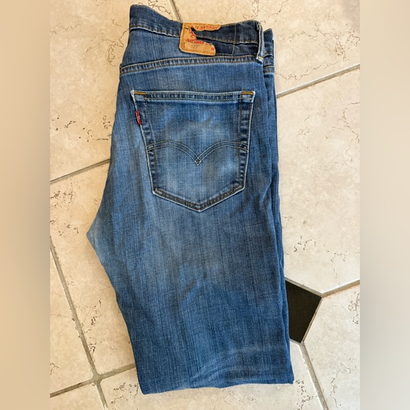 Levi's Men's Bootcut Jeans in Deep Blue - Picture 4 of 4